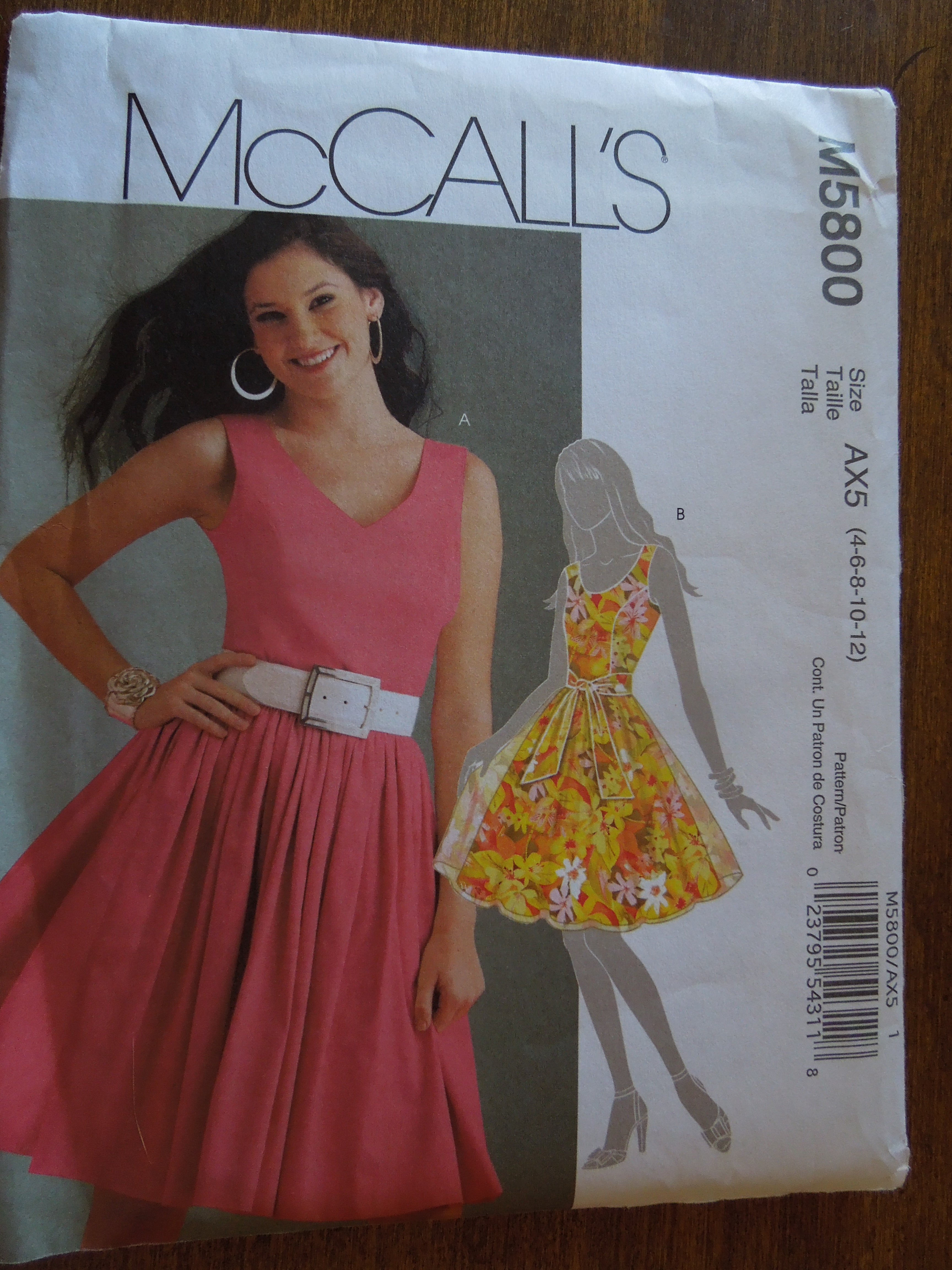 McCalls M5098, Misses Dresses, Uncut Sewing Pattern – Stylesewwear