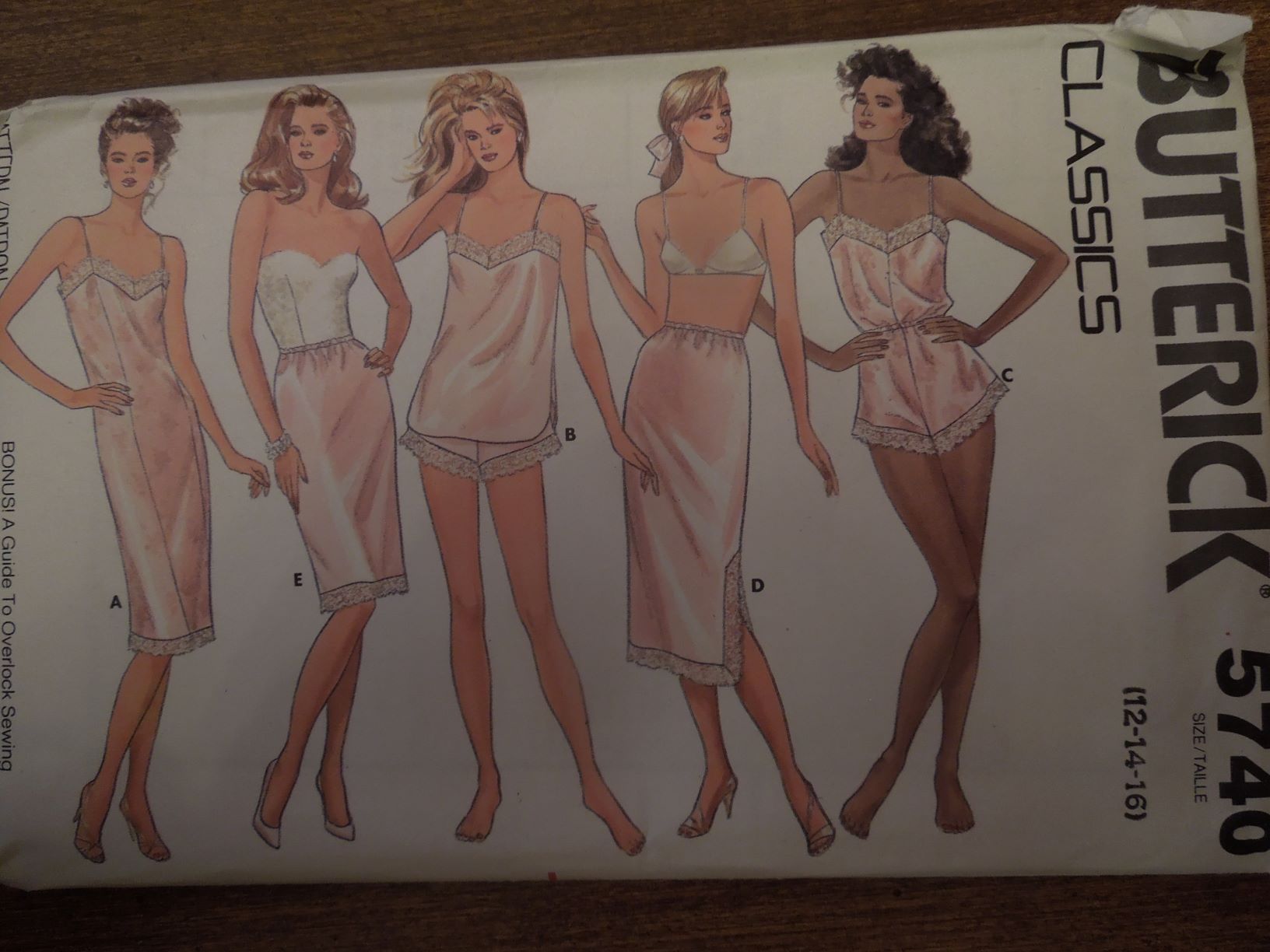 McCalls 6972, Misses Lingerie, Slips, Camisole, Uncut Sewing Pattern –