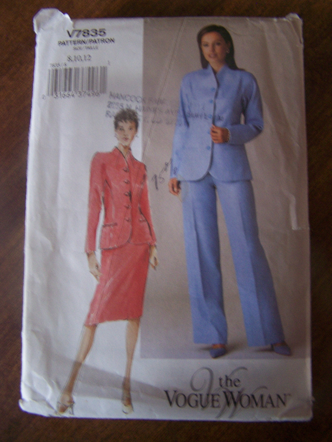 Vogue V7835, Misses Jackets, Skirts, Pants, UNCUT sewing pattern –  Stylesewwear.boutique