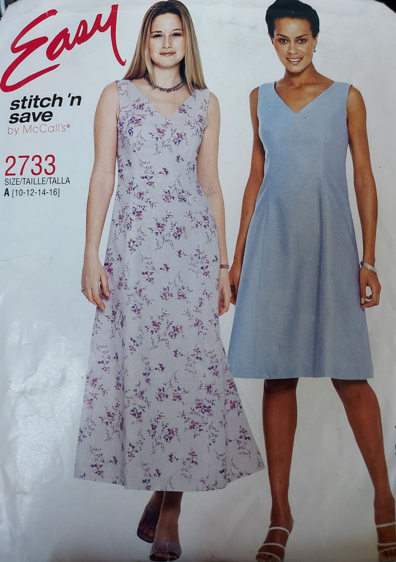 McCalls 2733, Misses Dresses, Uncut Sewing Pattern Stylesewwear.boutique McCalls 2733, Misses Dresses, Uncut Sewing Pattern Stylesewwear.boutique