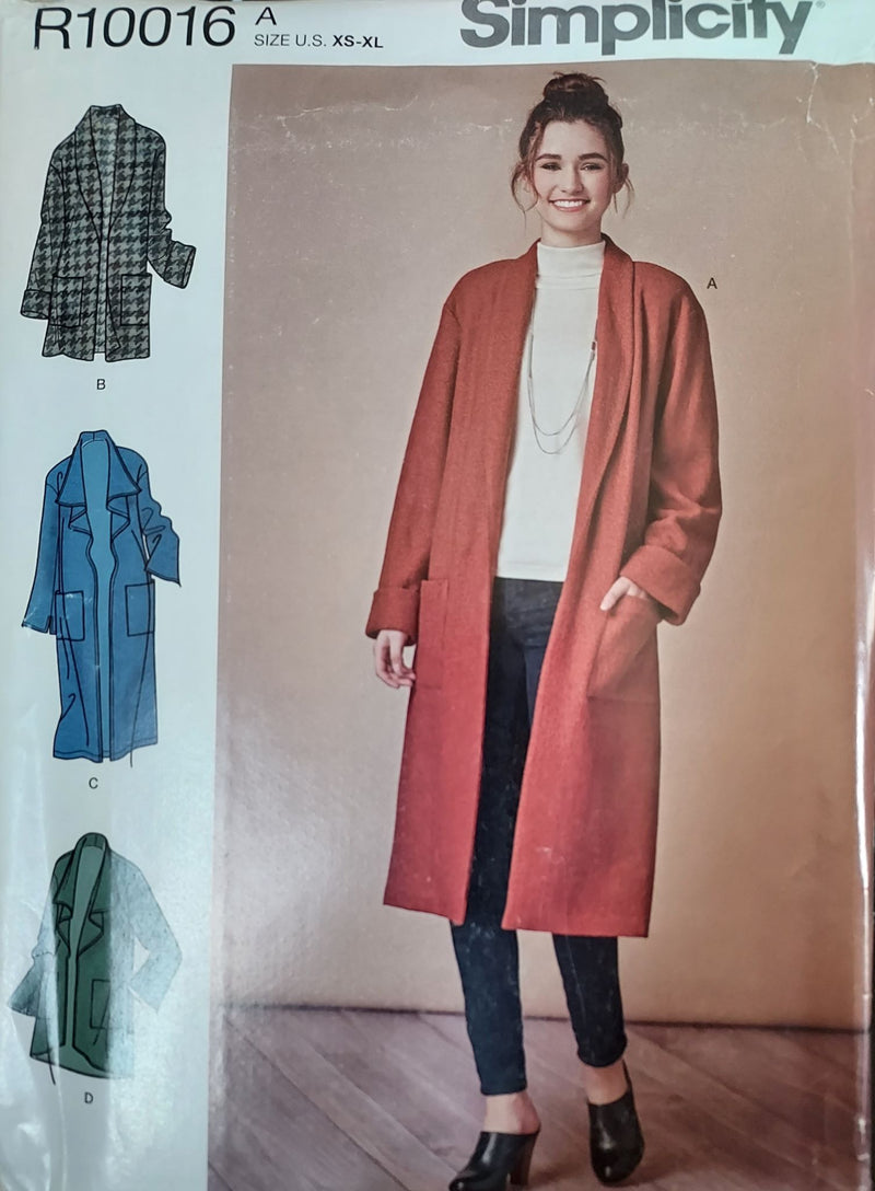 Simplicity R10016, Misses Cardigans, Jackets, Uncut Sewing Pattern