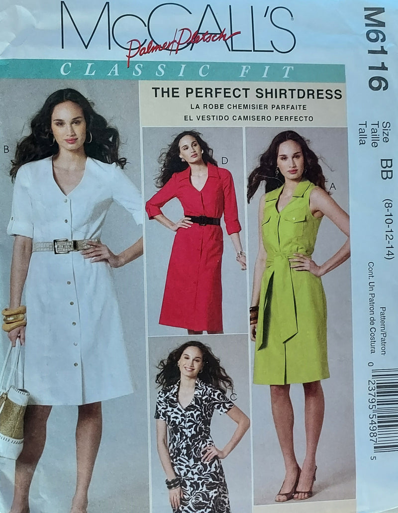 McCalls M6116, Misses Dresses, Uncut Sewing Pattern – Stylesewwear.boutique