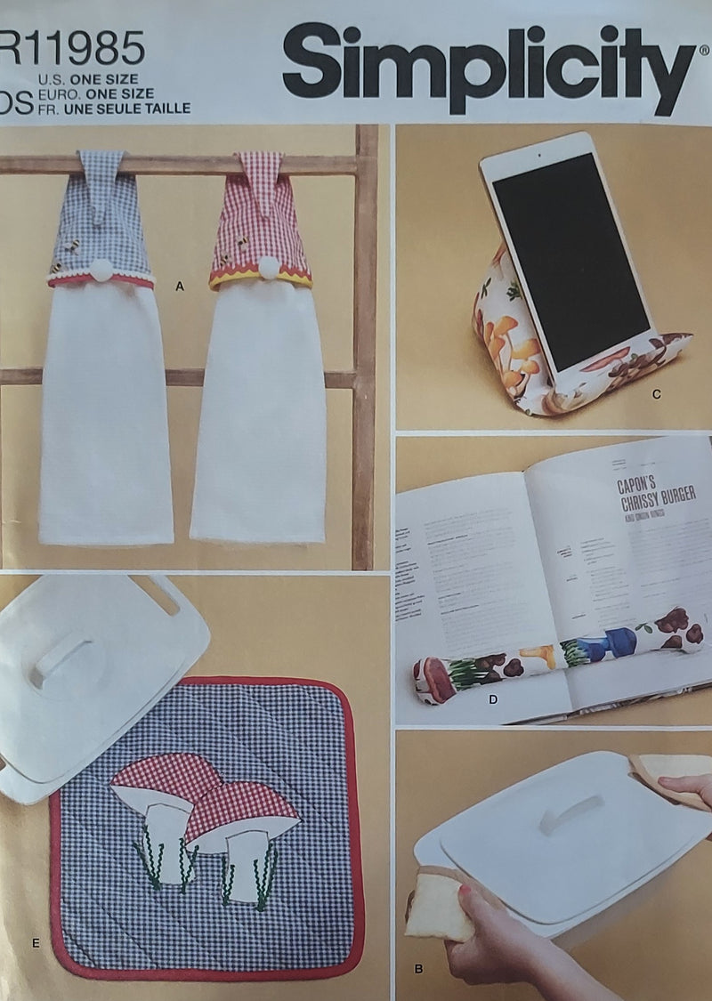 Simplicity R11985, Kitchen Accessories, Linens, Crafts, Uncut Sewing Pattern