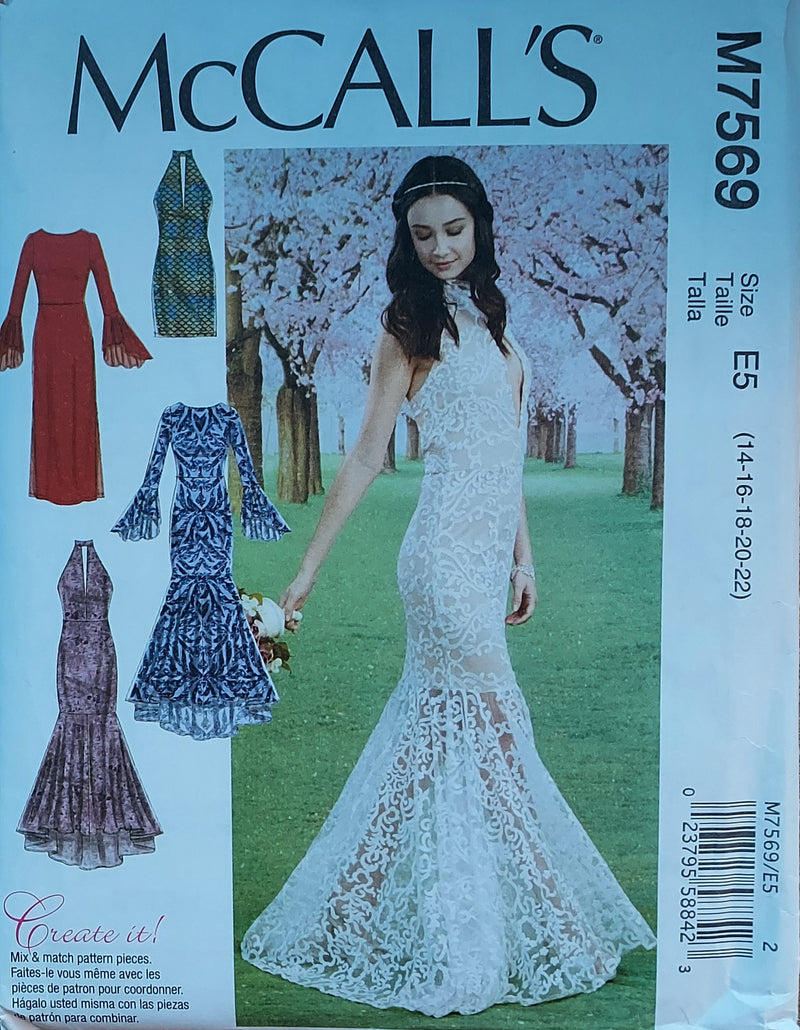 McCalls M7569, Misses Dresses, Evening Wear, Formals, Wedding Gowns, U Stylesewwear.boutique McCalls M7569, Misses Dresses, Evening Wear, Formals, Wedding Gowns, U Stylesewwear.boutique
