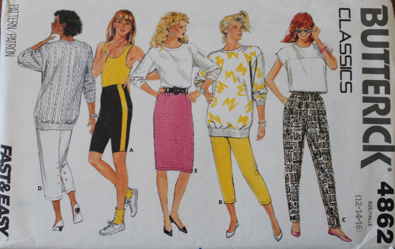 Butterick 4862, Misses Separates, Uncut Sewing Pattern