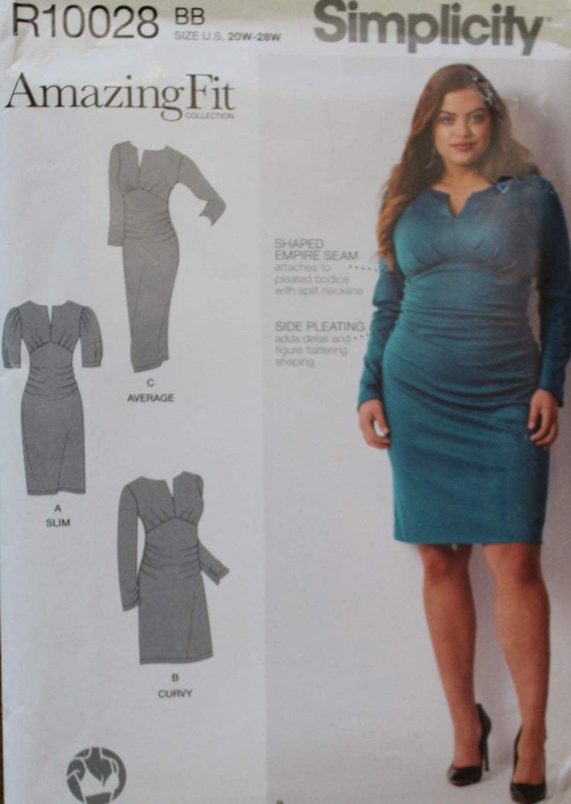 Simplicity R10028, Womens Dresses, Uncut Sewing Pattern