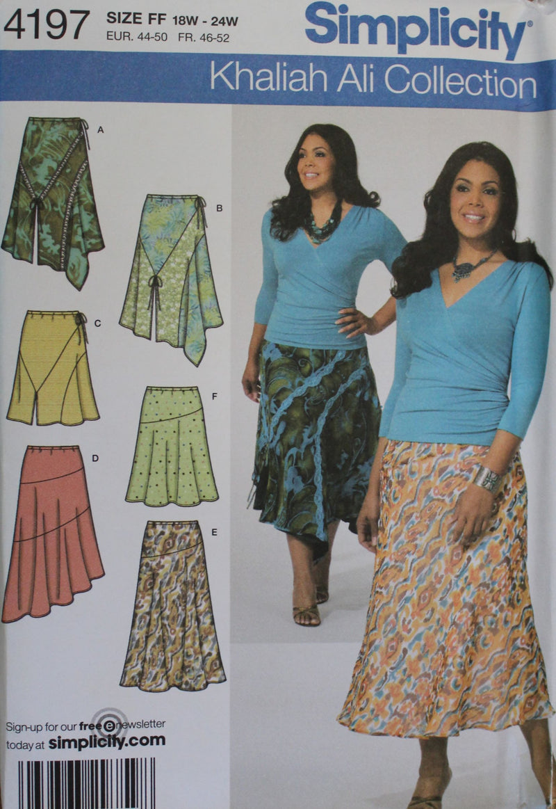 Simplicity 4197, Womens Skirts, Uncut Sewing Pattern