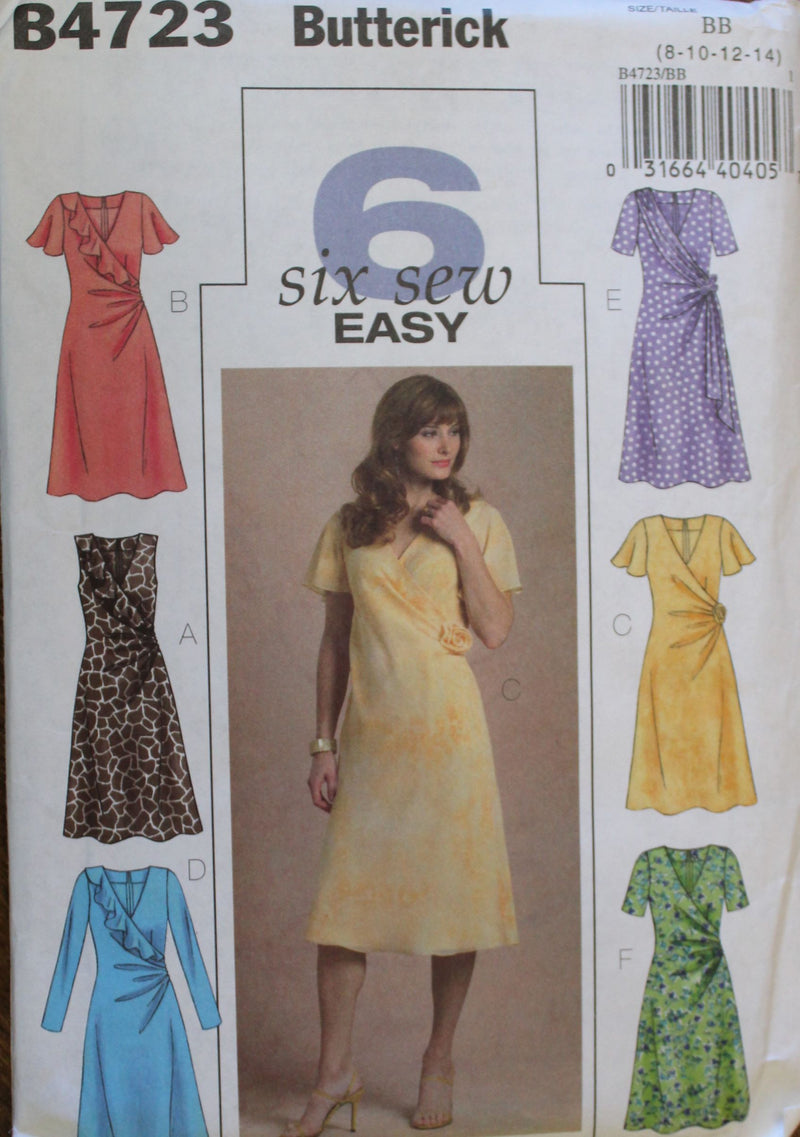 Butterick B4723, Misses Dresses, Uncut Sewing Pattern