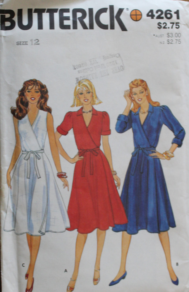 Butterick 4261, Misses Dresses, Uncut Sewing Pattern