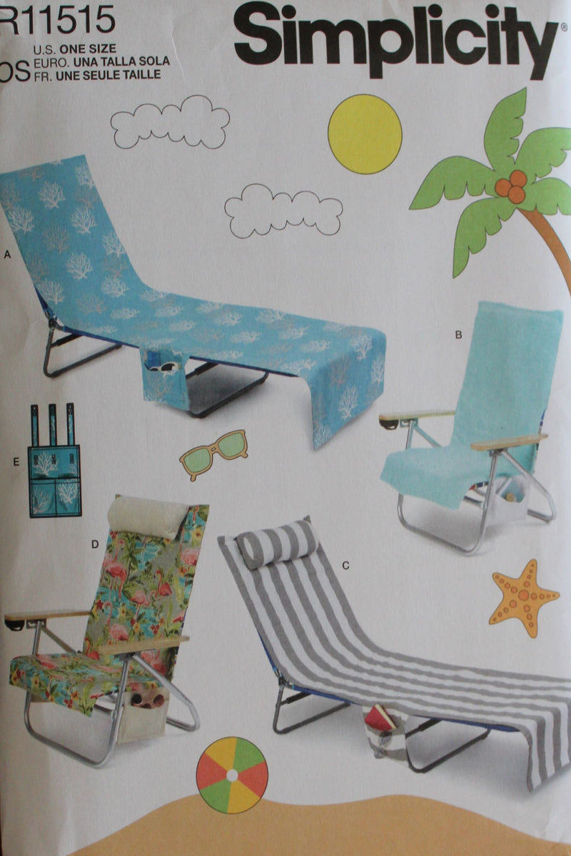 Simplicity R11515, Chair Covers, Pads, Crafts, Uncut Sewing Pattern