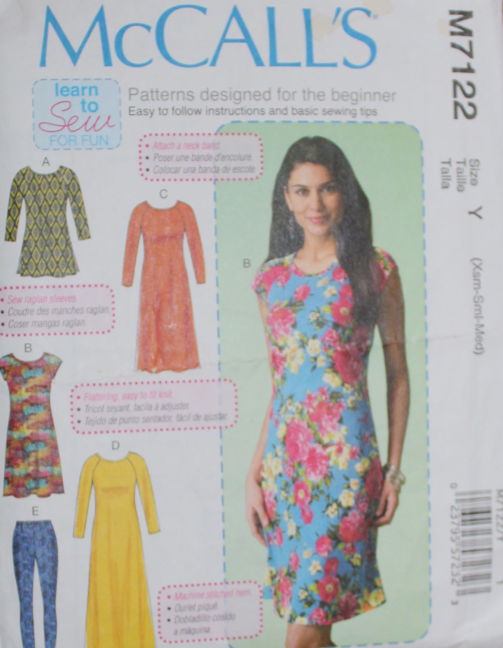McCalls M7122, Misses Tunics, Dresses, Leggings, Uncut Sewing Pattern –  Stylesewwear.boutique