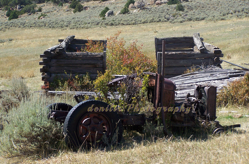 Vintage auto and log cabin, digital download, prints, digital photos,