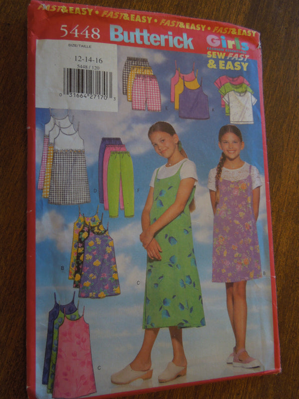Butterick 5448, Girls Separates, UNCUT sewing pattern