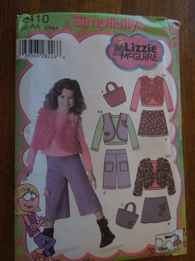 Simplicity 4410,  Girls, Separates,Bags, UNCUT sewing pattern
