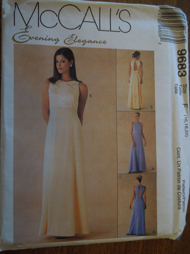 princess polly baby blue dress McCall's 9677 Evening Dress main image 0