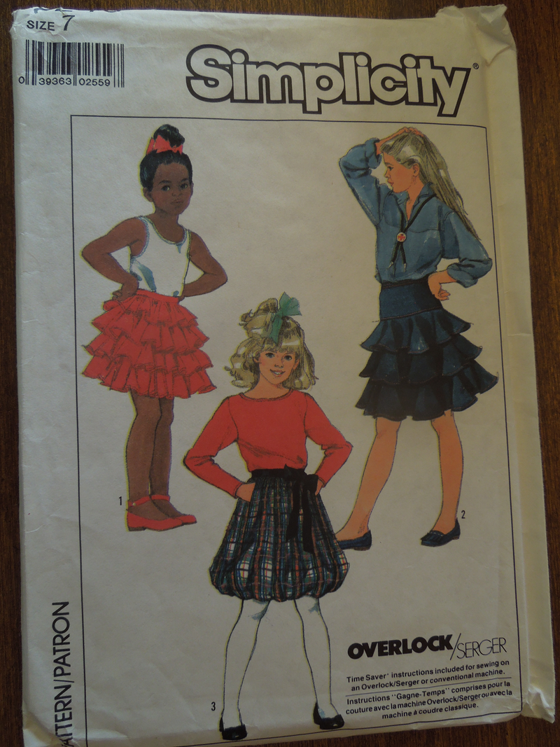 Simplicity 8249, Girls Skirts,  sewing pattern, sale