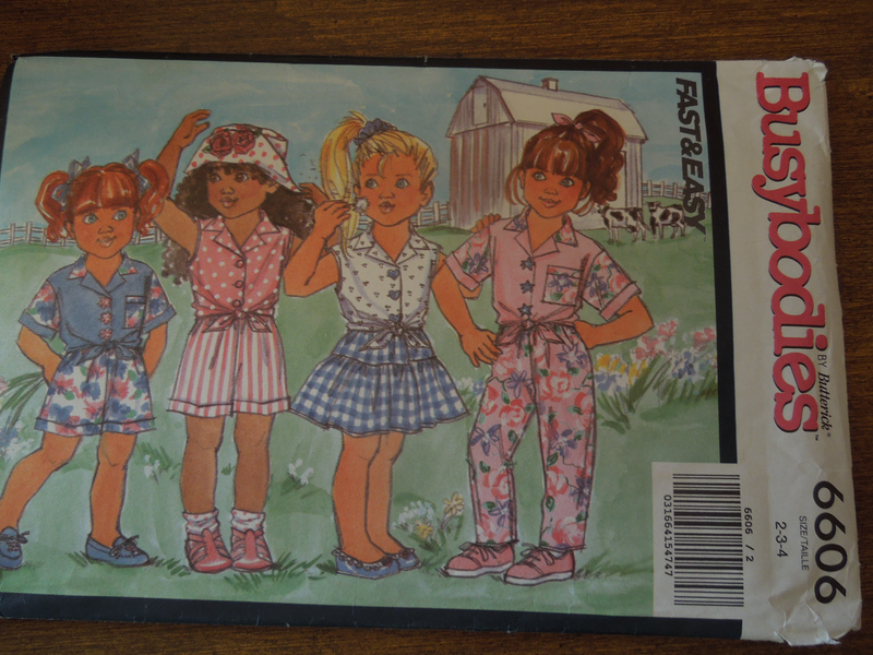 Busybodies 6606,Childrens, Separates,  UNCUT sewing pattern
