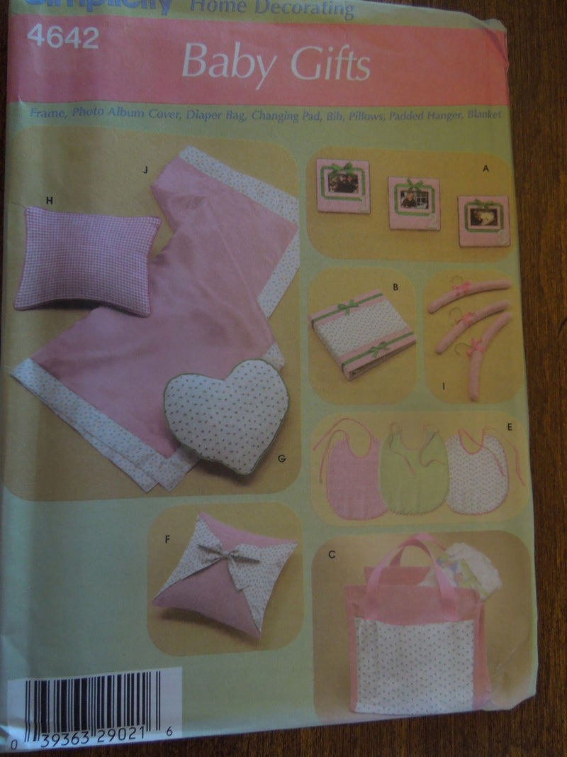 Simplicity 4642, baby, accessories, layette, pillows, Uncut Sewing Pattern