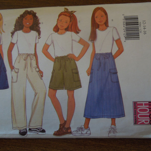 ブッチページ Butterick 5966, Girls, Separates, Uncut Sewing Pattern, Sizes 12