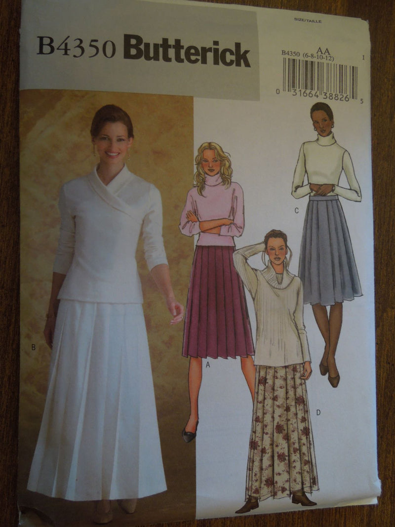 Butterick B4350, Misses, Skirts, Uncut Sewing Pattern