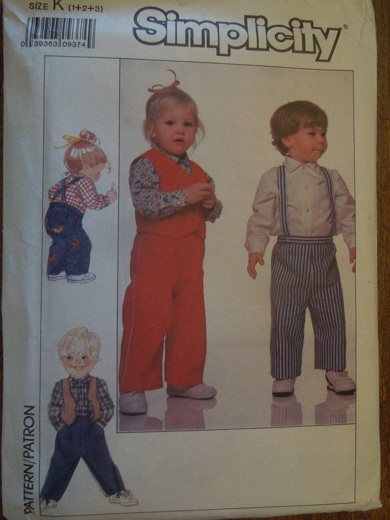 Simplicity 9283, Childrens, Separates, Uncut Sewing Pattern