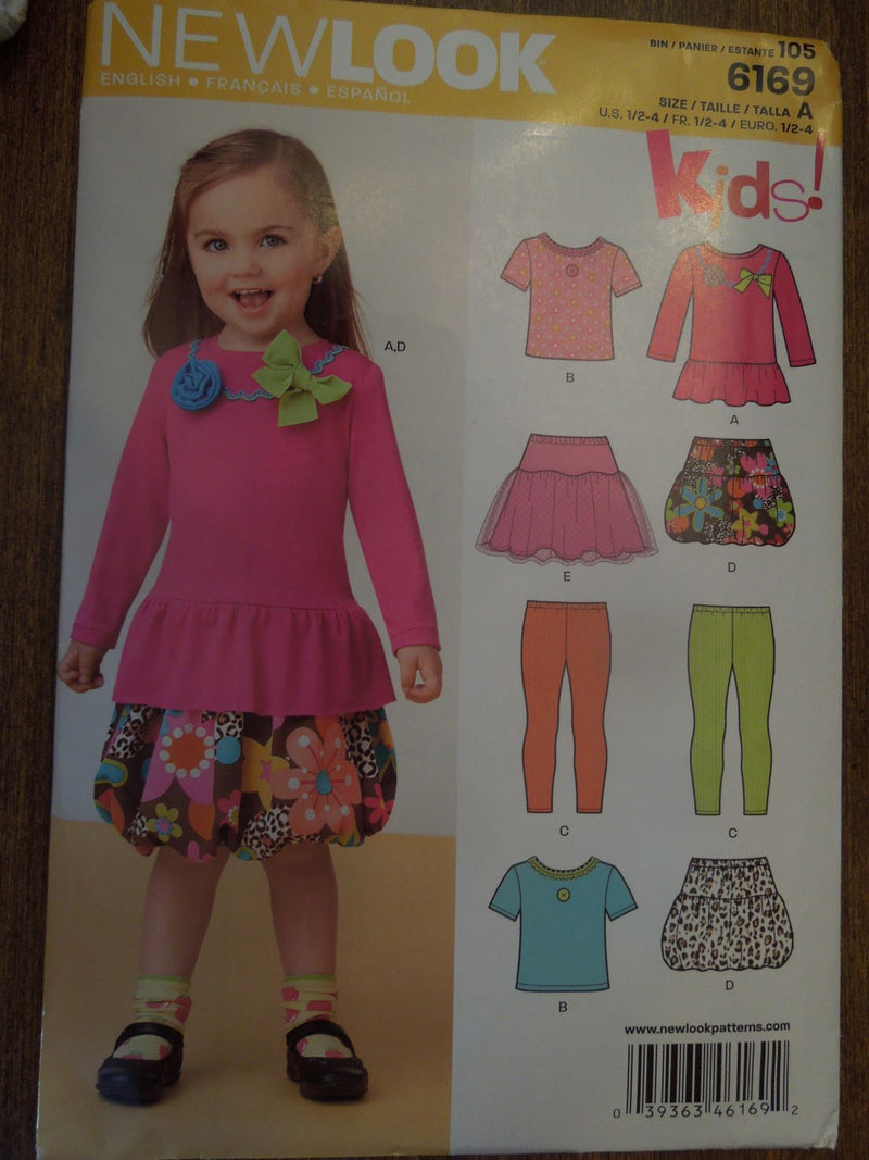 New Look 6169, Childrens, Separates, Uncut Sewing Pattern,