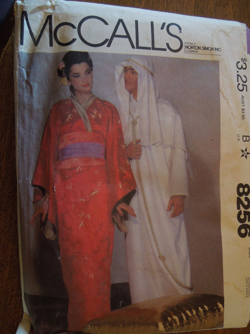 McCalls 8256, Mens, Misses, Costumes, Kimonos, Uncut Sewing Pattern