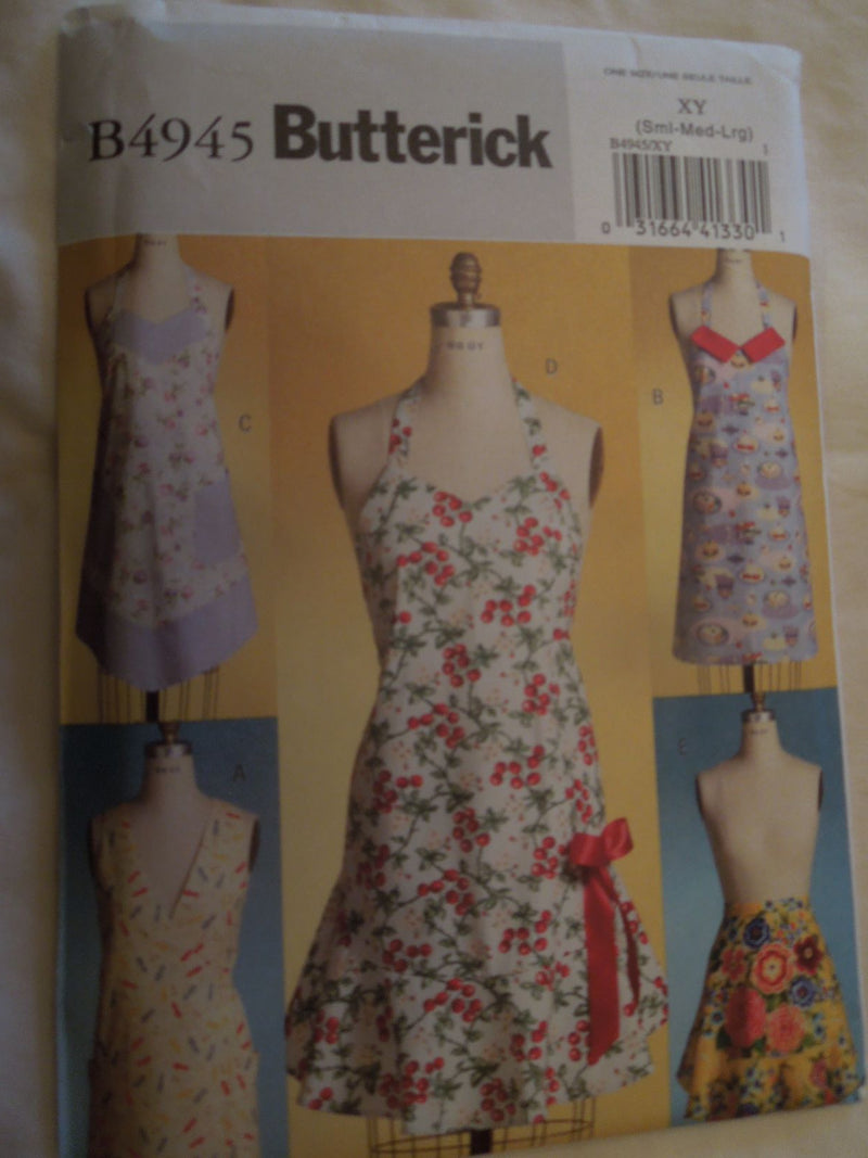 Butterick B4945, Misses, Aprons, Uncut Sewing Pattern