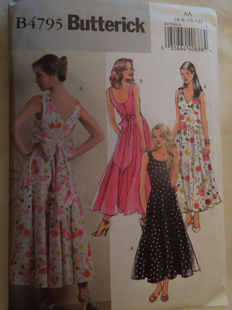 Butterick B4795, Misses, Dresses, Uncut Sewing Pattern