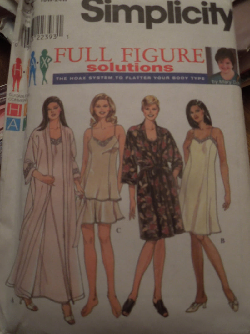 Simplicity 8486, Womens, Lingerie, Robes, Uncut Sewing Pattern,
