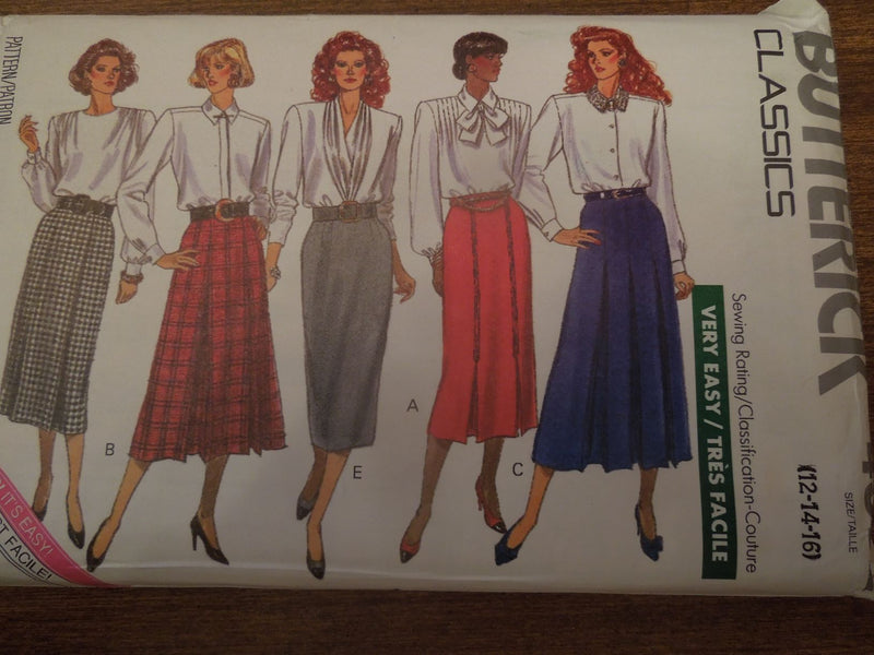Butterick 4392, Misses, Skirts, Uncut Sewing Pattern, sz varies