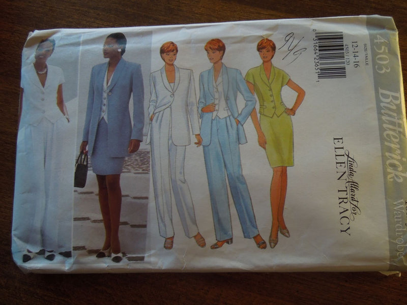 Butterick 4503, Misses, Separates, Lined Jackets, Uncut Sewing Pattern, Sz Varies