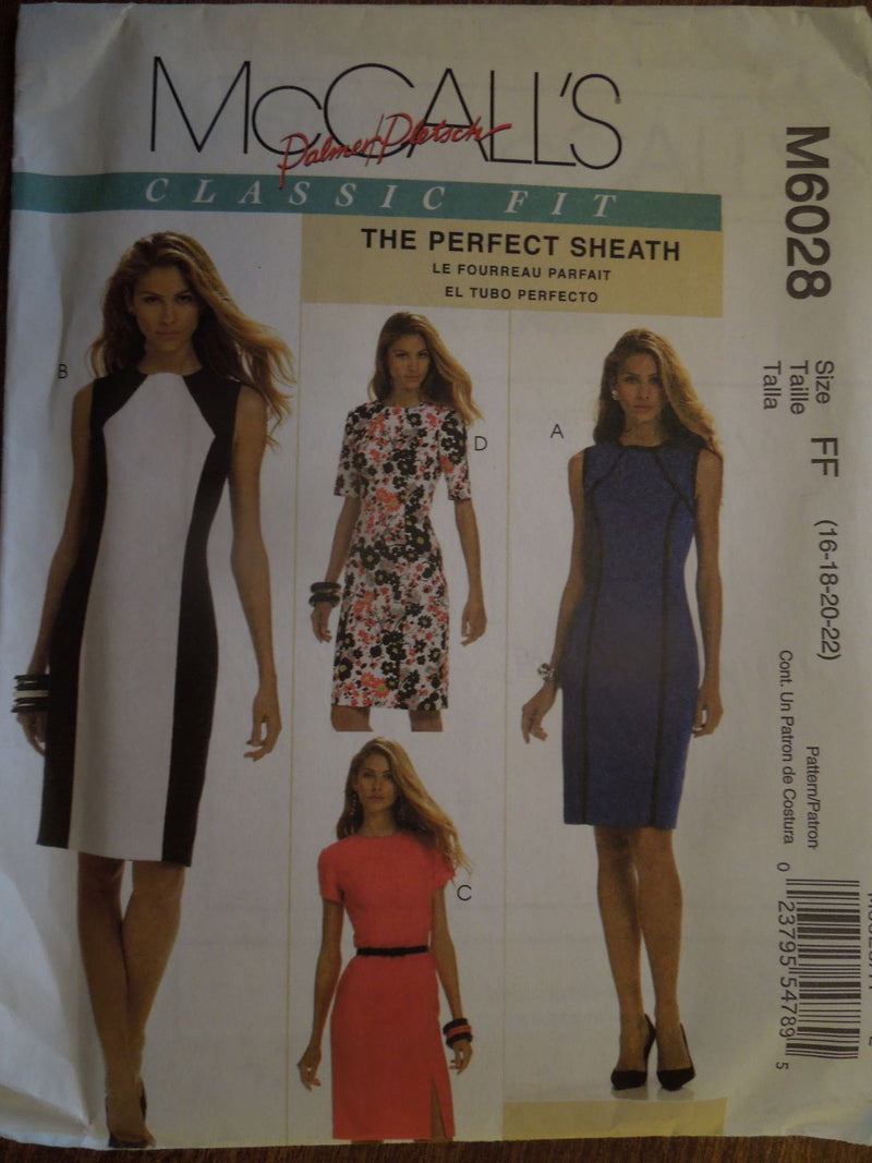 M6028, Misses, Dresses, Sizes Varies, Uncut Sewing Pattern