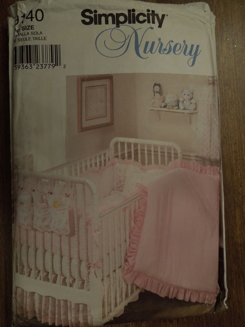 Simplicity 9140, babies, nursery, bedding, Uncut Sewing Patterns