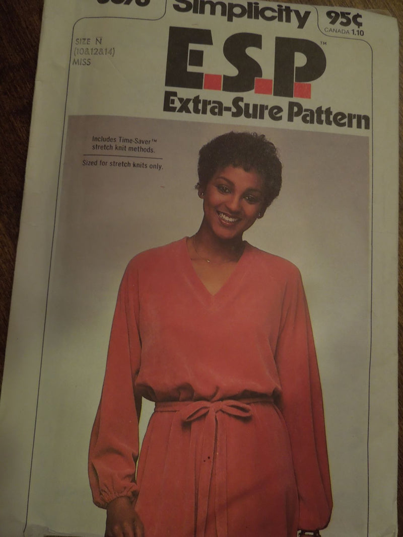 Simplicity 8676,Misses, Dresses, Pullover, Knits. Uncut Sewing Pattern