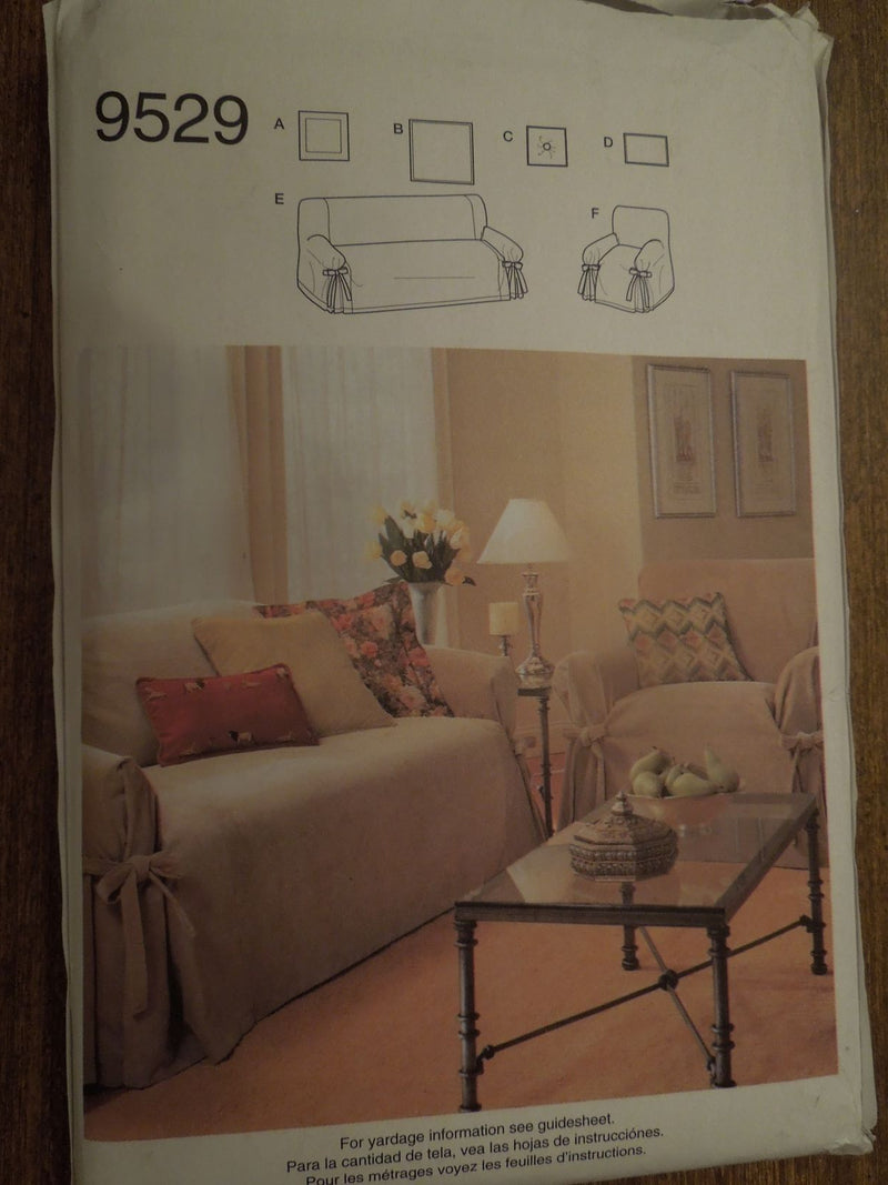 Simplicity 9529, Pillows, Slipcovers, Uncut Sewing Pattern