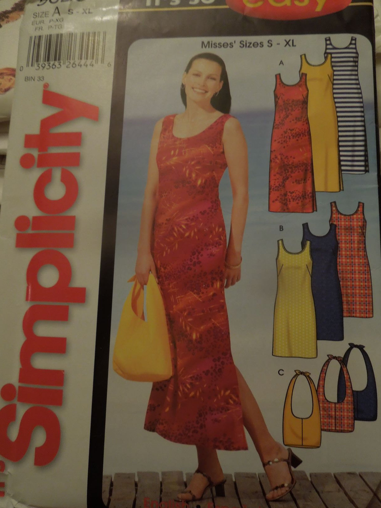 Simplicity 5628, Misses, Dresses, Handbag, Uncut Sewing Pattern ...