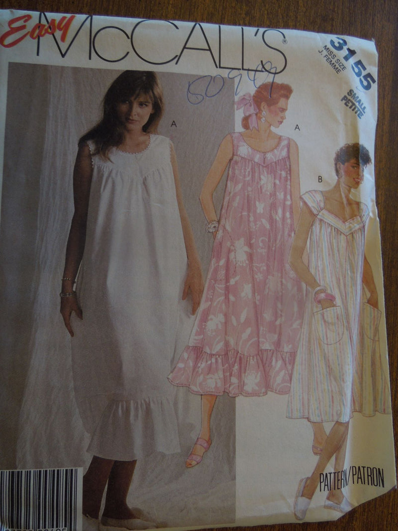 McCalls 3155, Misses, Dresses, Pullover Style, Uncut Sewing Pattern