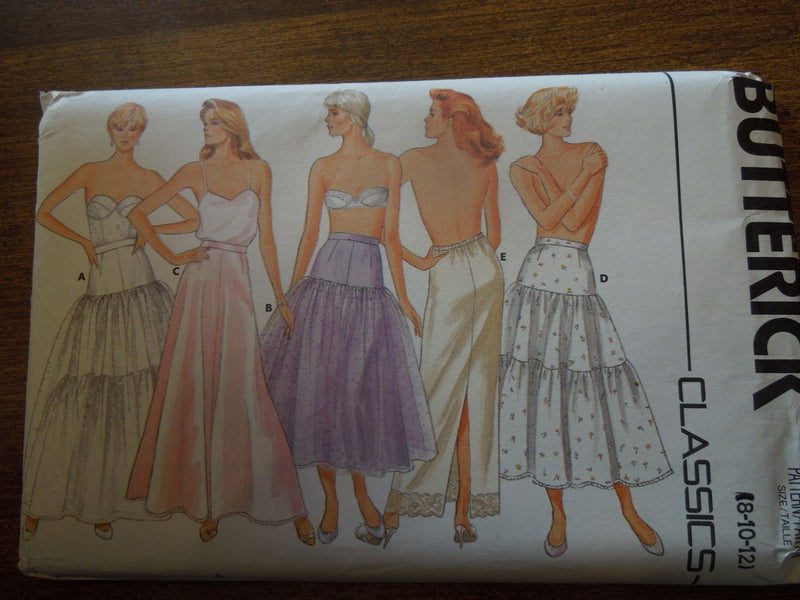 Butterick 4407, Misses, Lingerie, Slips, Petticoats, Uncut Sewing Pattern