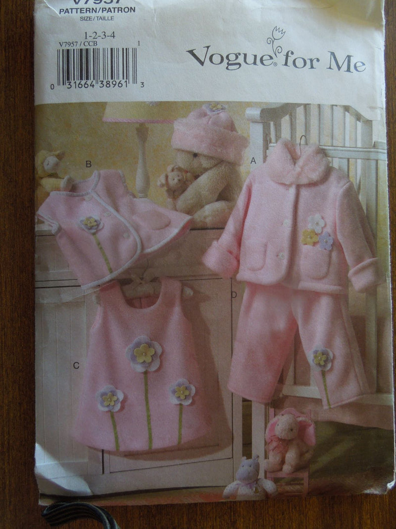 Vogue V7957, Childrens, Separates, Uncut Sewing Pattern