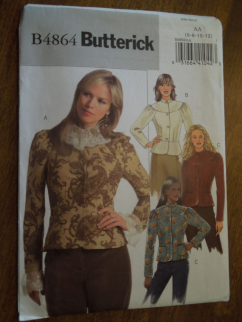 Butterick B4864, Misses, Jackets, Uncut Sewing Pattern