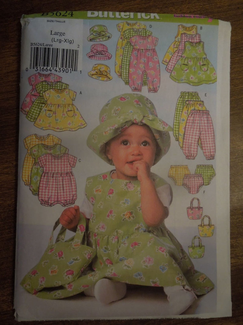 Butterick B5624, Infants, Childrens, Separates, Uncut Sewing Pattern