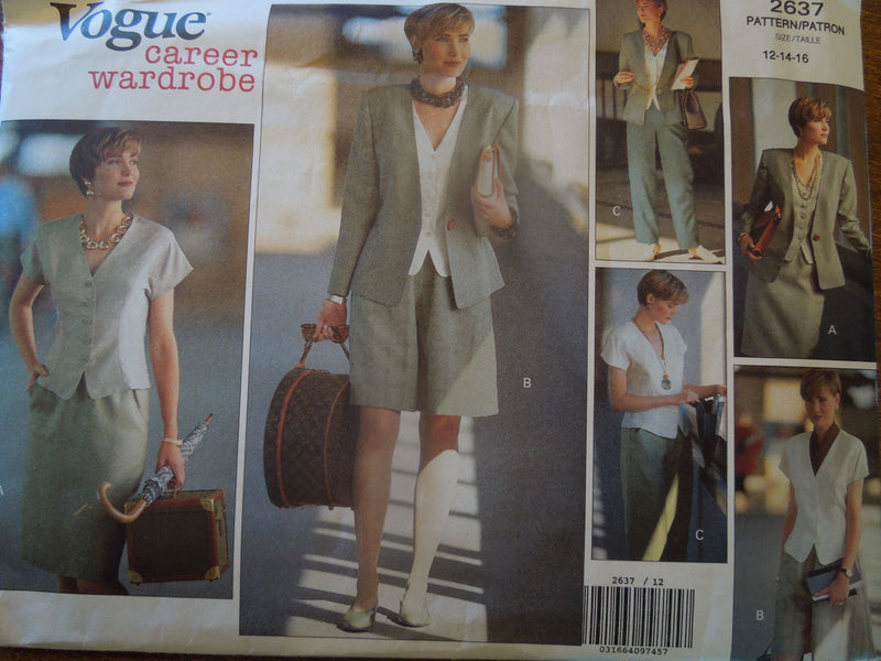 Vogue 2637, Misses Separates, Uncut Sewing Pattern