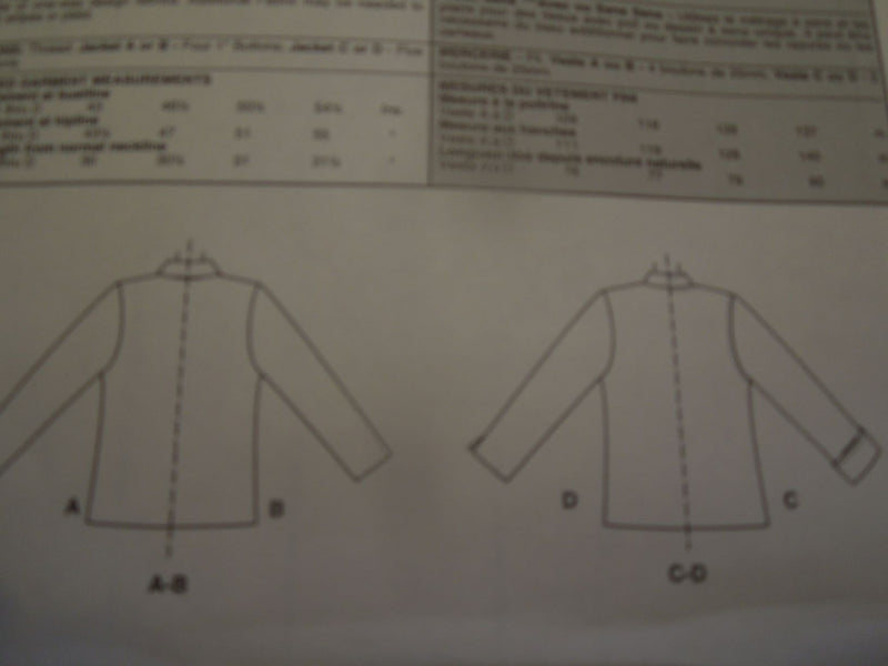 McCalls 3792, Misses Jackets, Uncut Sewing Pattern