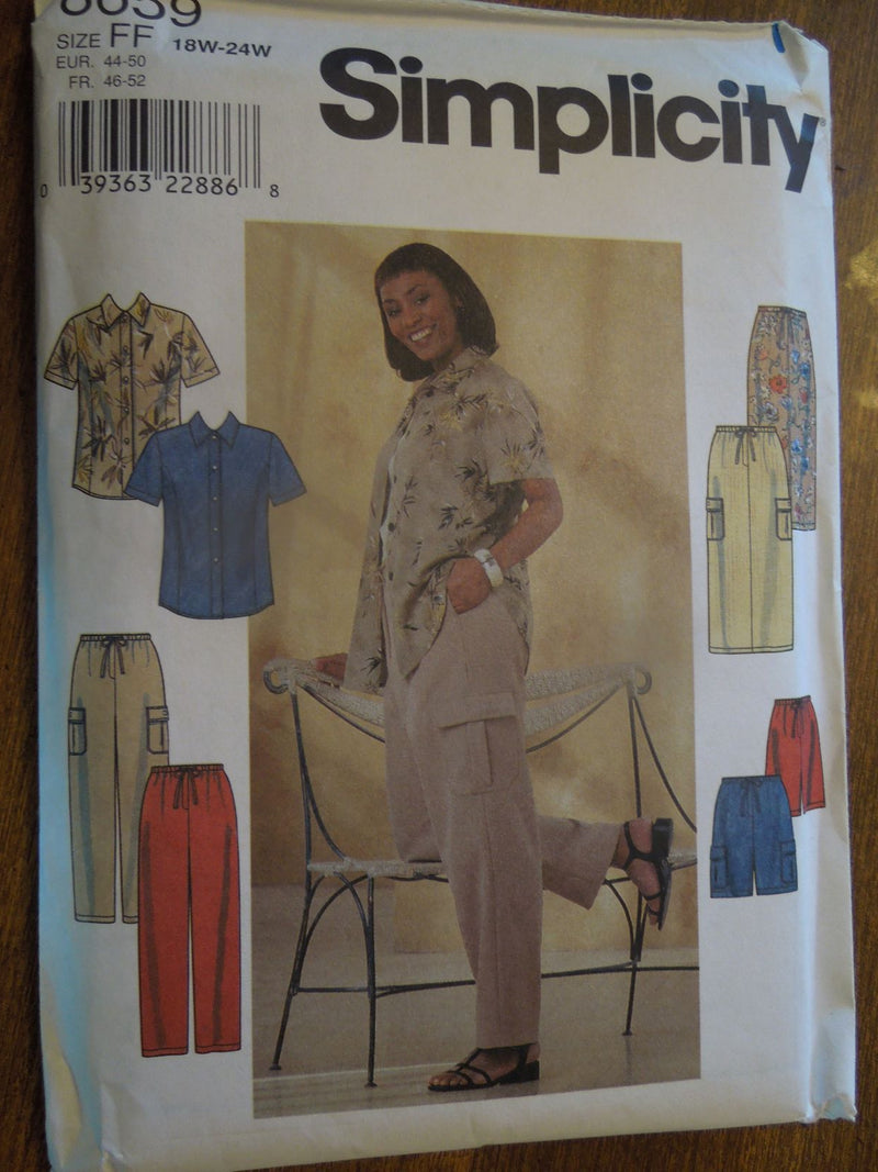 Simplicity 8659, Womens Separates, Uncut Sewing Pattern