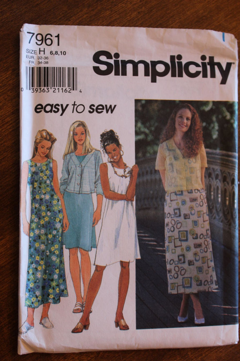 Simplicity 7961, Misses Dresses with Jacket, Petite, Uncut Sewing