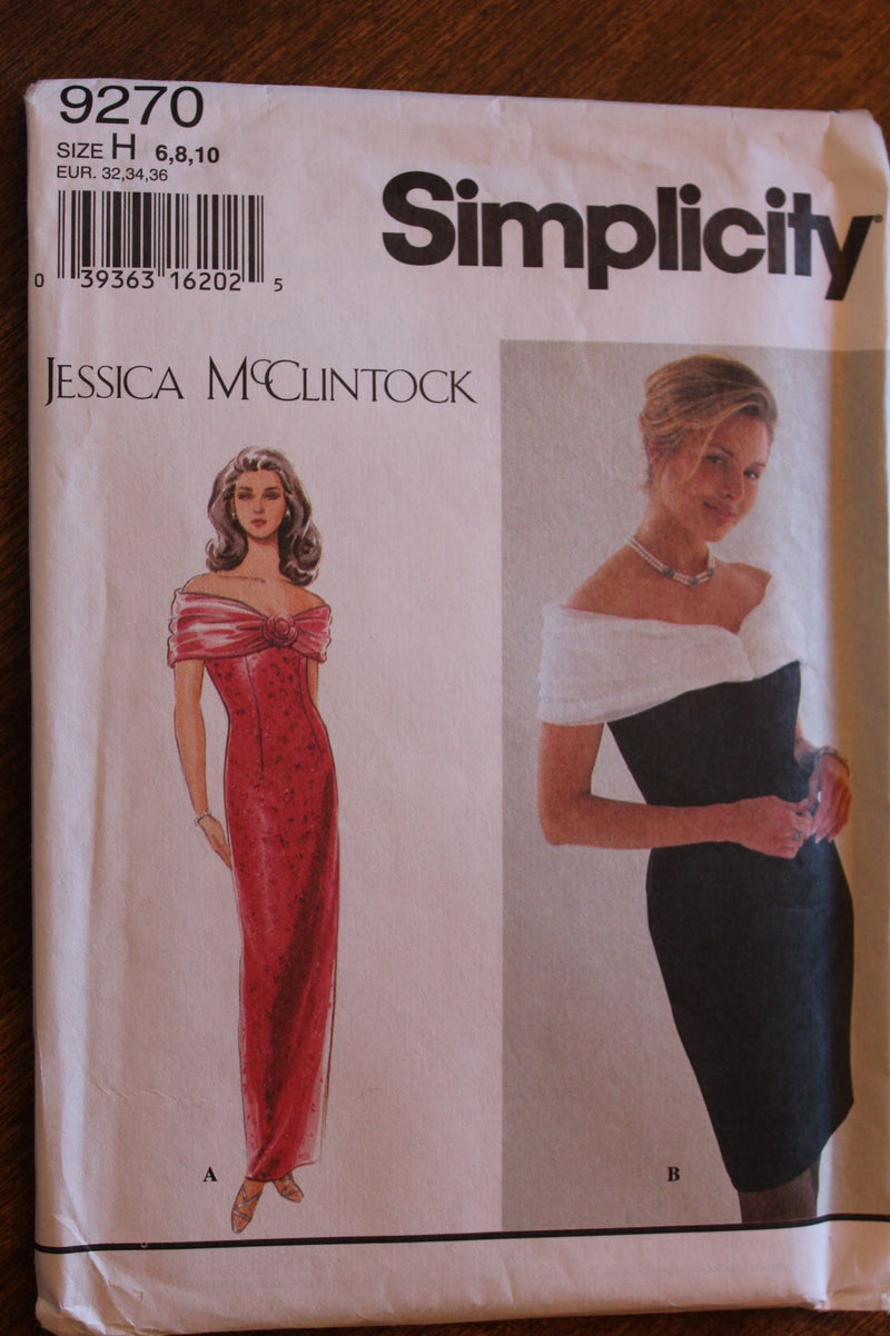 Simplicity 9270, Misses Dresses, Evening Wear,  Petite, Uncut Sewing Pattern