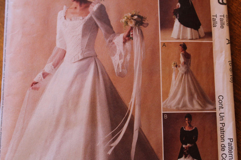 McCalls 3449, Misses Bridal Gowns, Wedding Dresses, Uncut Sewing Patterns