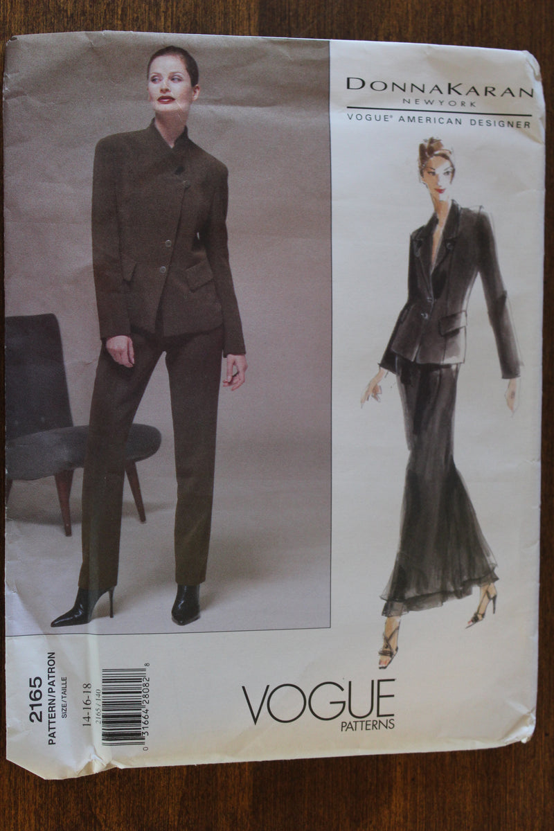 Vogue 2165, Misses Skirt, Pants, Jacket, Uncut Sewing Pattern