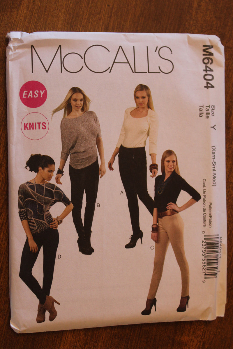 McCalls 6404, Misses Leggings, Uncut Sewing Pattern